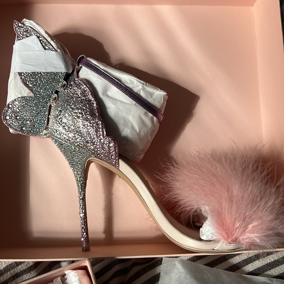 Sophia Webster Chiara Crystal Sandal Heavenly Pink Limited Edition 39 - Picture 6 of 8